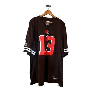 NFL Men's 2XL Cleveland Browns Odell Beckham Jr Jersey #13 Brown Orange Football